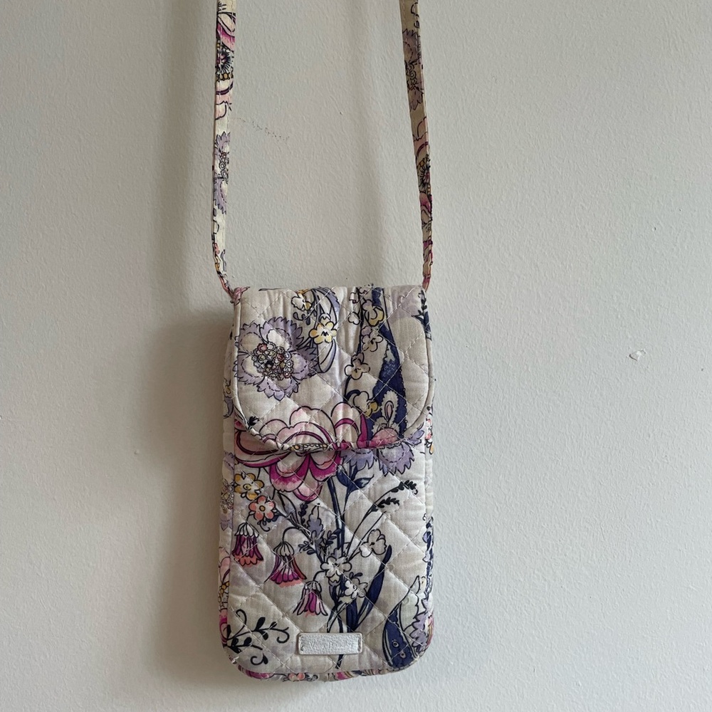 Vera Bradley Purple and Pink Floral Crossbody Bag